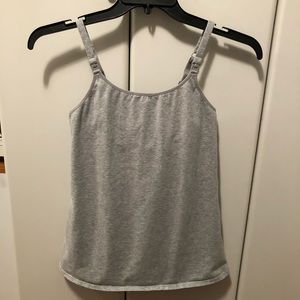 Grey Maternity Nursing Tank - Small